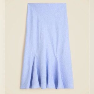 Gwyneth flounce-hem slip skirt in linen | Small